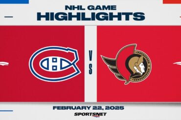 NHL Highlights | Canadiens vs. Senators - February 22, 2025