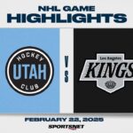NHL Highlights | Utah HC vs. Kings - February 22, 2025