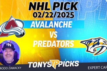 Colorado Avalanche vs Nashville Predators 2/22/25 NHL Pick Prediction