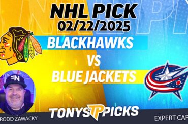 Chicago Blackhawks vs Columbus Blue Jackets 2/22/25 NHL Pick Prediction