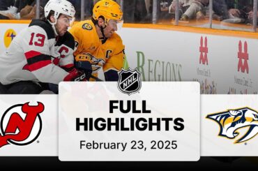 NHL Highlights | Devils vs. Predators - February 23, 2025
