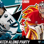 San Jose Sharks at Calgary Flames | LIVE REACTIONS & WATCH PARTY!