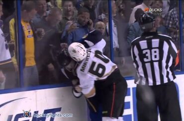 Brendan Mikkelson vs Erik Johnson Oct 11, 2010 - Anaheim feed