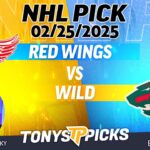 Detroit Red Wings vs Minnesota Wild 2/25/25 NHL Pick Prediction