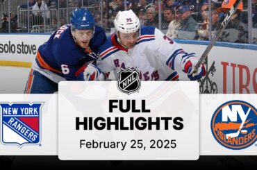 NHL Highlights | Rangers vs. Islanders | February 25, 2025
