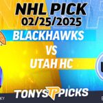 Chicago Blackhawks vs Utah Hockey Club 2/25/25 NHL Pick Prediction