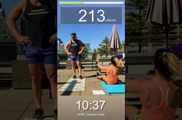 CrossFit WOD Zachary Tellier - time-lapsed workout #Shorts