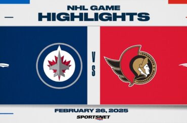 NHL Highlights | Jets vs. Senators - February 26, 2025