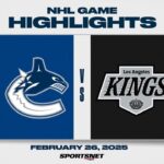 NHL Highlights | Canucks vs. Kings - February 26, 2025