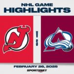 NHL Highlights | Devils vs. Avalanche - February 26, 2025