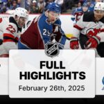 NHL Highlights | Devils vs. Avalanche | February 26, 2025