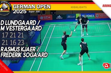 Daniel Lundgaard / Mads Vestergaard vs Rasmus Kjaer / F Sogaard | German Open 2025 | R32 MD HL