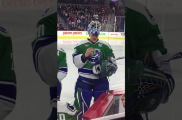 NHL Goalie REALLY Enjoys Smelling Salts