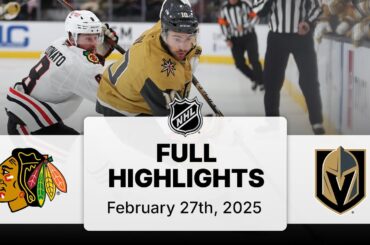 NHL Highlights | Blackhawks vs. Golden Knights | February 27, 2025