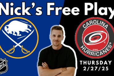 NHL Pick - Buffalo Sabres vs Carolina Hurricanes Prediction, 2/27/2025 Free Best Bets & Odds