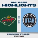 NHL Highlights | Wild vs. Utah HC - February 27, 2025