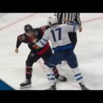 Jets' Adam Lowry Takes Exception to Tyler Kleven's Hit on Mason Appleton