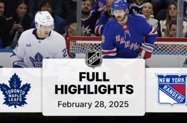 NHL Highlights | Maple Leafs vs. Rangers | February 28, 2025