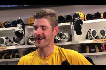 Austin Watson on scoring his first goal of the season