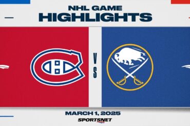 NHL Highlights | Canadiens vs. Sabres - March 1, 2025