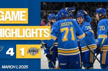 Game Highlights: Blues 4, Kings 1