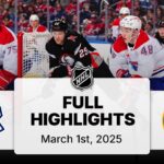NHL Highlights | Canadiens vs. Sabres | March 01, 2025