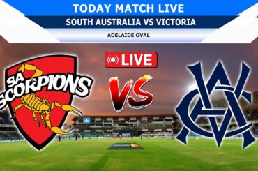 Final Live - South Australia vs Victoria | ODI | Marsh One Day Cup