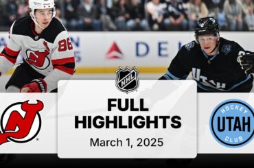 NHL Highlights | Devils vs. Utah Hockey Club | March 01, 2025