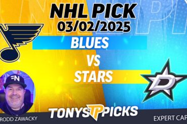 St Louis Blues vs Dallas Stars 3/2/25 NHL Pick Prediction