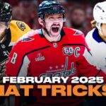 Every NHL HAT TRICK from February 2025 | 2024-25 NHL Highlights