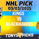 LA Kings vs Chicago Blackhawks 3/3/25 NHL Pick Prediction