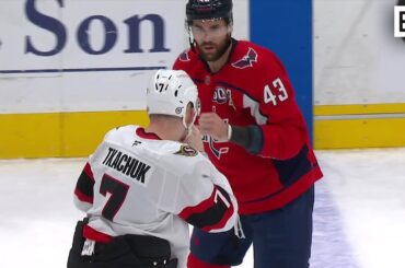 Brady Tkachuk and Tom Wilson Drop the Gloves 🥊