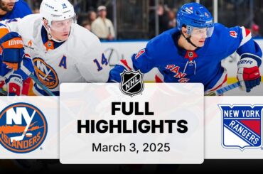 NHL Highlights | Islanders vs. Rangers | March 03, 2025