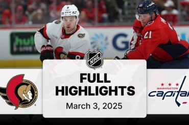 NHL Highlights | Senators vs. Capitals | March 03, 2025