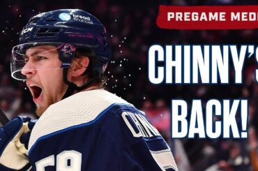 CHINNY'S BACK! Yegor Chinakhov Returns to the Blue Jackets Lineup Tonight in Tampa! |  Pregame Media