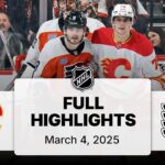 NHL Highlights | Flames vs. Flyers | March 04, 2025