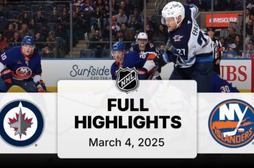 NHL Highlights | Jets vs. Islanders - March 4, 2025