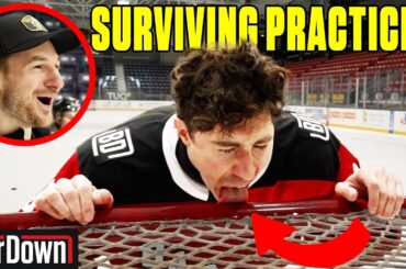 I BARELY SURVIVED A ZACH HYMAN HOCKEY PRACTICE