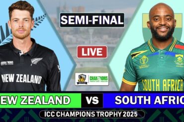 CHAMPIONS TROPHY LIVE SOUTH AFRICA v NEW ZEALAND SEMI FINAL LIVE | SA vs NZ MATCH LIVE COMMENTARY 3