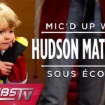 Hudson Matheson mic'd up at Habs skills competition