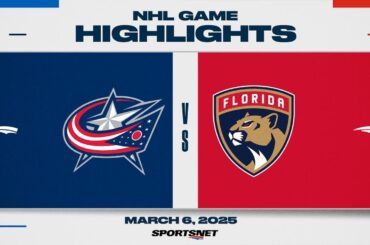 NHL Highlights | Blue Jackets vs. Panthers - March 6, 2025