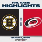 NHL Highlights | Bruins vs. Hurricanes - March 6, 2025