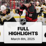 NHL Highlights | Bruins vs. Hurricanes | March 06, 2025