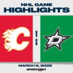 NHL Highlights | Flames vs. Stars - March 6, 2025