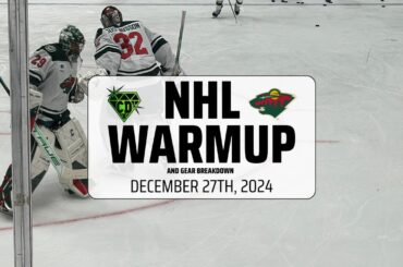 NHL Warmup & Gear Breakdown | Minnesota Wild | Filip Gustavsson & Marc-Andre Fleury