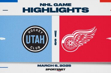 NHL Highlights | Utah HC vs. Red Wings - March 6, 2025