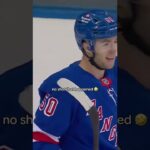 Zac Jones Banks The Puck Of Of Will Cuylle's Head And In