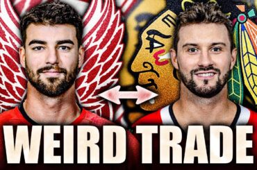 STEVE YZERMAN MAKES A WEIRD TRADE: JOE VELENO TO THE CHICAGO BLACKHAWKS FOR CRAIG SMITH, PETR MRAZEK