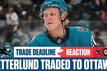 Senators Acquire Fabian Zetterlund From Sharks |  NHL Traded Deadline Reaction