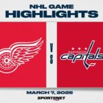 NHL Highlights | Red Wings vs. Capitals - March 7, 2025